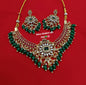 Majestic Rani Pink Pearls Drop Choker & Earring Set