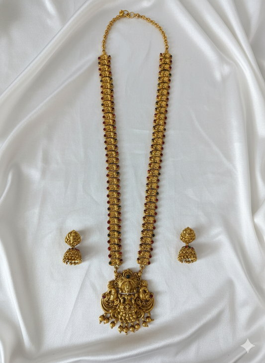 Lakshmi Temple Traditional South Indian Jewellery Set