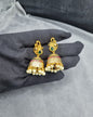 Royal Mayura Antique Gold Jhumkas