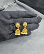 Temple Vedic Bloom Gold Temple Jhumkas