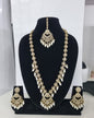 Blush Petal Long Bridal Necklace Set