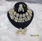 Wine Beads & Pearl Clusters Jewellery Set