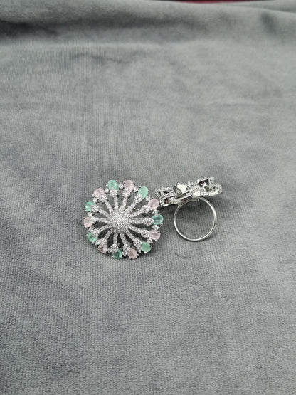 Adjustable Silver Plated Large Statement Jewelry