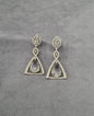 American Diamond Chandelier Drop Earrings For Woman