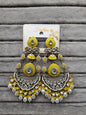 Handcrafted Meenakari & Pearl Bahubali Earrings